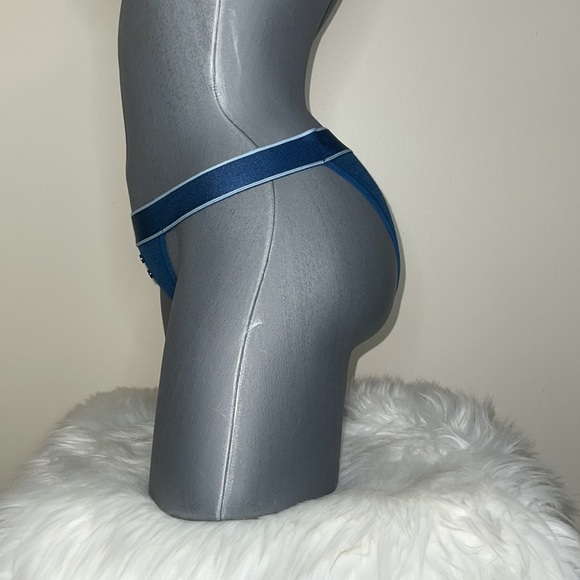 VICTORIAS SECRET LOGO WAISTBAND STRETCH COTTON TANGA BIKINI PANTY UNDERWEAR. NWT - Picture 7 of 10